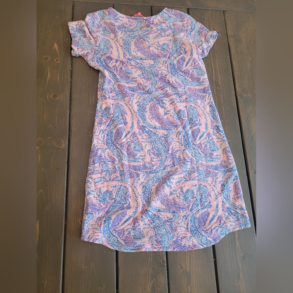 Lilly Pulitzer Blue and Pink Cotton Dress size extra small - Picture 2 of 4